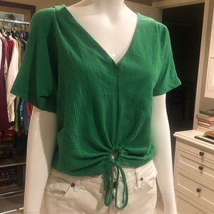 Emerald Zara Vintage-Style Blouse